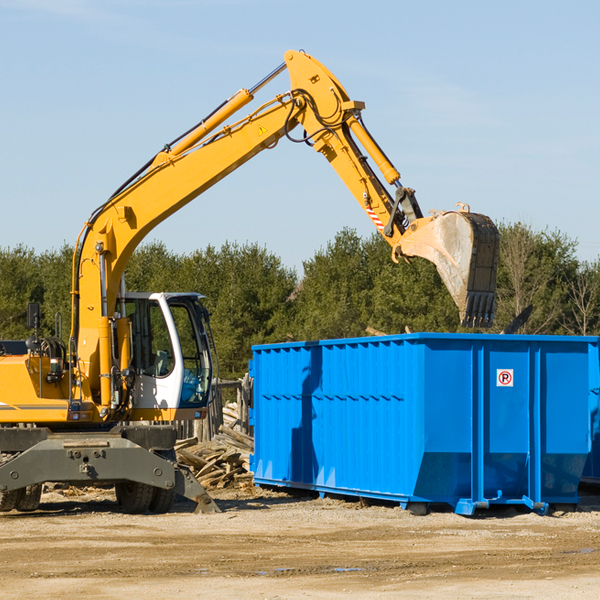 can i choose the location where the residential dumpster will be placed in Hacksneck